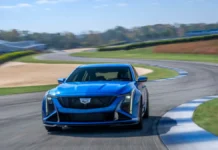 2025 Cadillac V-Series Blackwing: The Ultimate 668-HP Super Sedan You Need to See 2025 Cadillac CT5-V Blackwing Le Monstre Edition front three-quarter view driving on track