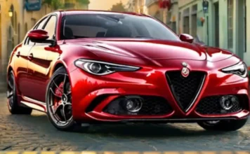 The new classy Italian car Alfa Romeo Giulia Quadrifoglio 2024 the 2024 Alfa Romeo Giulia Quadrifoglio