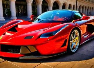 The fastest Ferrari in the world starts like lightning in the sky fastest ferrari in the world