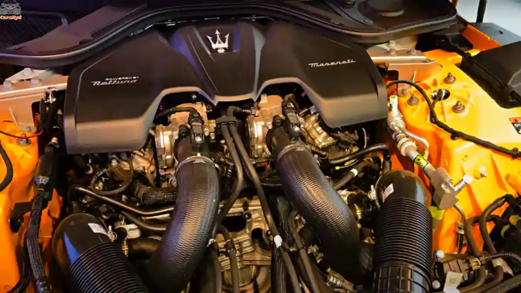 twin-turbo V8 engine 