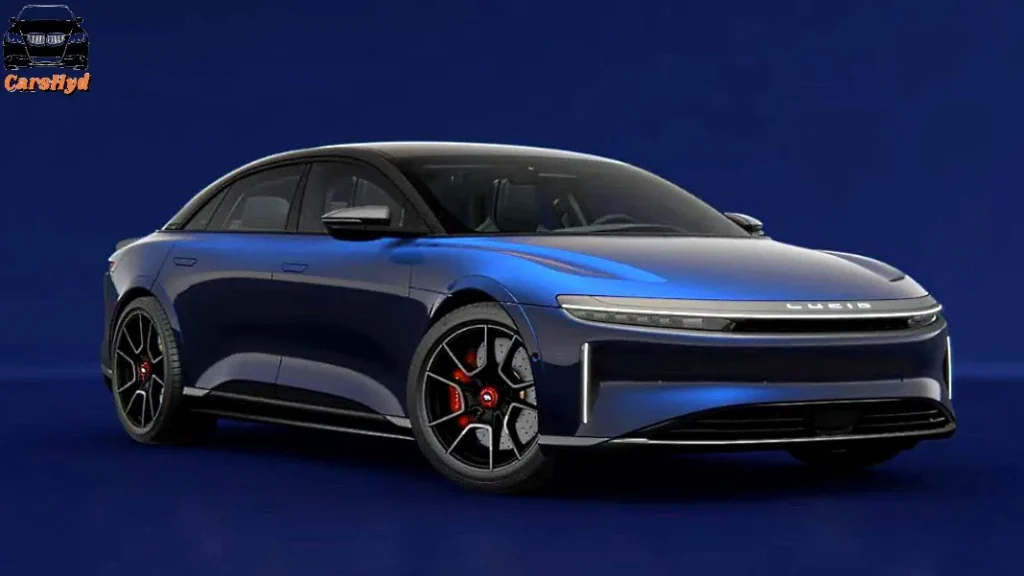 A striking Lucid Air Sapphire 2024 with a cutting-edge design, emphasizing its sleek lines and high-performance capabilities.