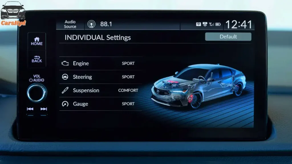 Acura Type S: technology