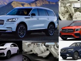 The most fuel-efficient 3-row luxury SUV models featuring sleek designs and advanced technology.