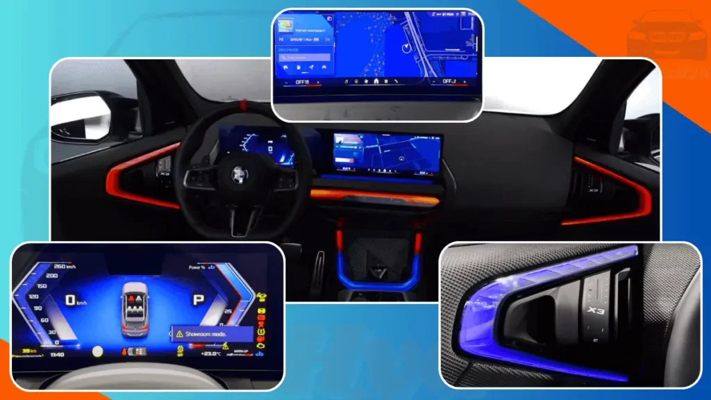 The infotainment system in the 2025 X3