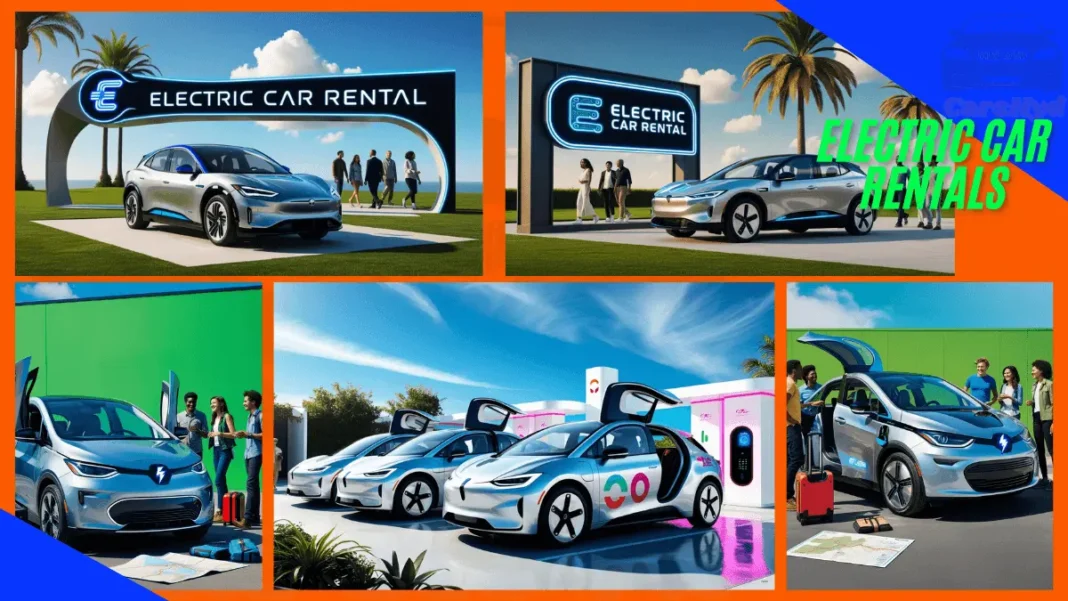 electric car rentals (2) Happy travelers loading luggage into an electric car rentals