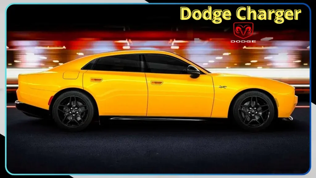 Image of the 2025 Dodge Charger showcasing its sleek design and bold front grille, emphasizing its modern styling.