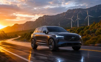 Best Luxury Hybrid SUVs in 2026: Reviews, Features, and Prices A premium luxury hybrid SUV driving on a highway, representing the best luxury hybrid SUVs of 2026.