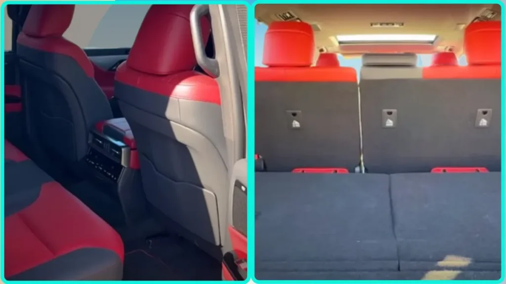 The interior features a clean, modern design with a focus on open space on the 2025 Lexus LX 700h