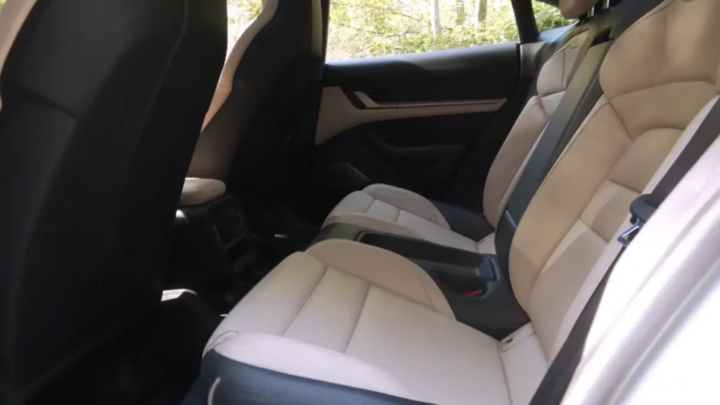 Taycan 4S rear seats