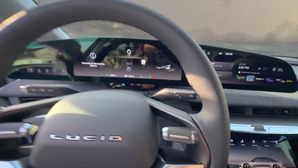 Technology on the 2026 Lucid Air Touring