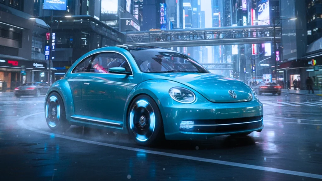 Volkswagen Beetle lifestyle city driving concept
