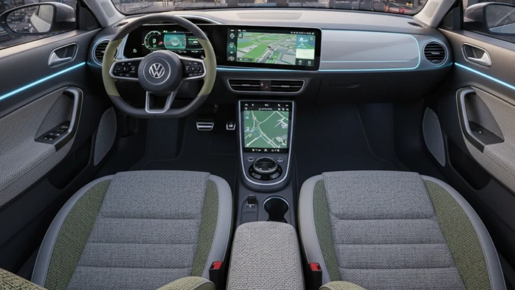 Volkswagen Beetle 2024 interior digital cockpit concept