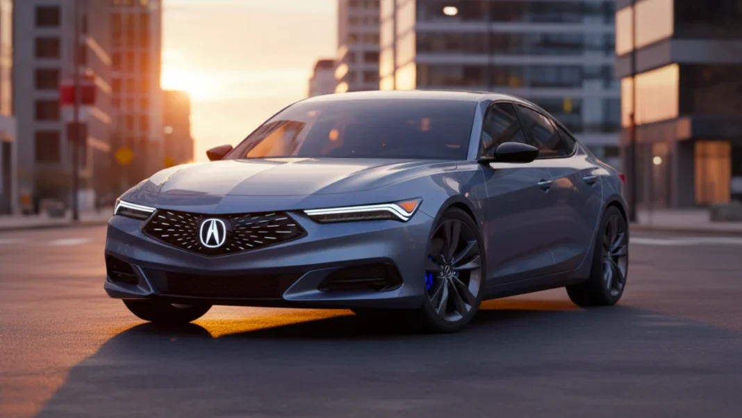 Integra EV concept sedan, modern electric design inspired by Acura styling