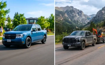 Real-World Fuel Consumption: Ford Maverick Hybrid vs. Toyota Tundra Hybrid (What They Actually Get, Not What the Window Sticker Says) Ford Maverick Hybrid and Toyota Tundra i-FORCE MAX side-by-side comparison for real world MPG test