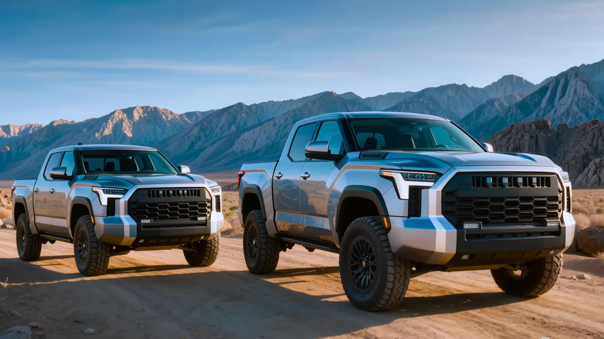 Toyota pickup trucks highlighting towing, utility and off-road capability in a buyer's guide.